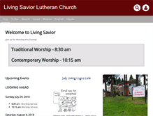 Tablet Screenshot of living-savior.org
